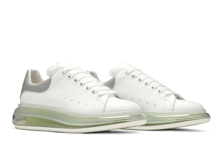 Alexander Mcqueen Oversized Sneaker Transparent Sole - White Gunmetal