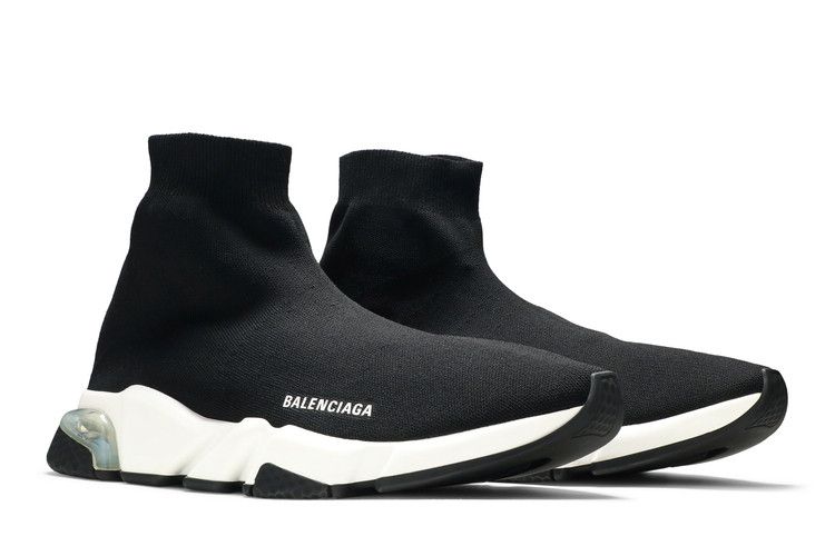 Balenciaga Speed Trainer Clear Sole - Black