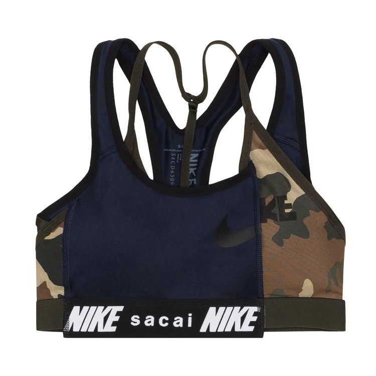 Nike X Sacai Hybrid Padded Bra Black/Sequoia