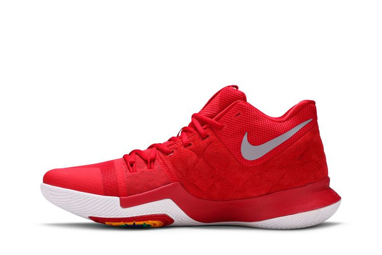 Nike kyrie 3 red suede hotsell