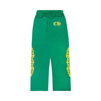 Buy Chrome Hearts Floral Mesh Jersey Pants 'Green/Gold' - 1383