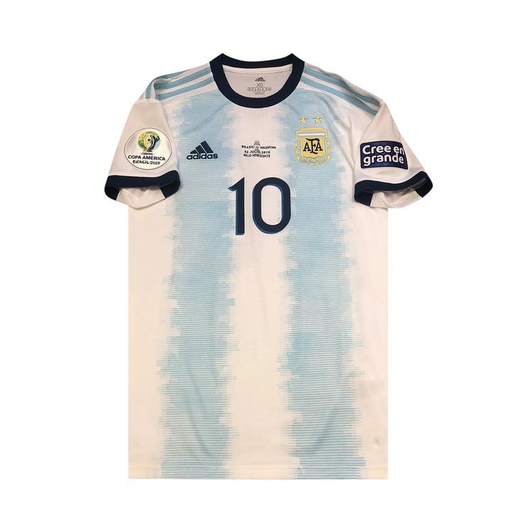 Buy adidas Argentina Copa America Home Jersey 10 Messi White Multicolor DN6716 GOAT