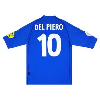 Buy Vintage Kappa Italy UEFA Euro Player Issue Home Jersey #10 Del