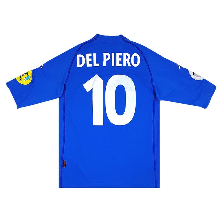 Buy Vintage Kappa Italy UEFA Euro Player Issue Home Jersey #10 Del