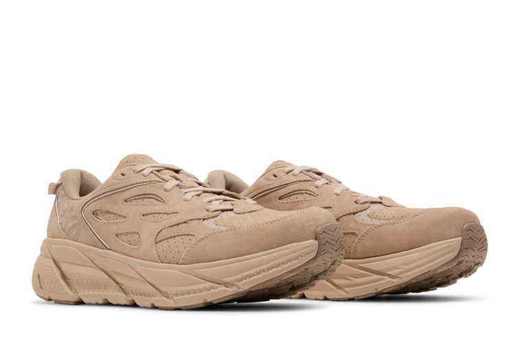 Hoka Clifton L Suede Shifting Sand Dune