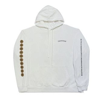 Buy Chrome Hearts Plus Logo Hoodie 'White/Yellow' - 1383