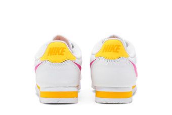 nike cortez pink yellow