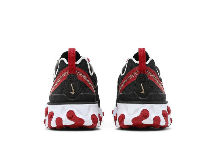 nike react 55 black and red
