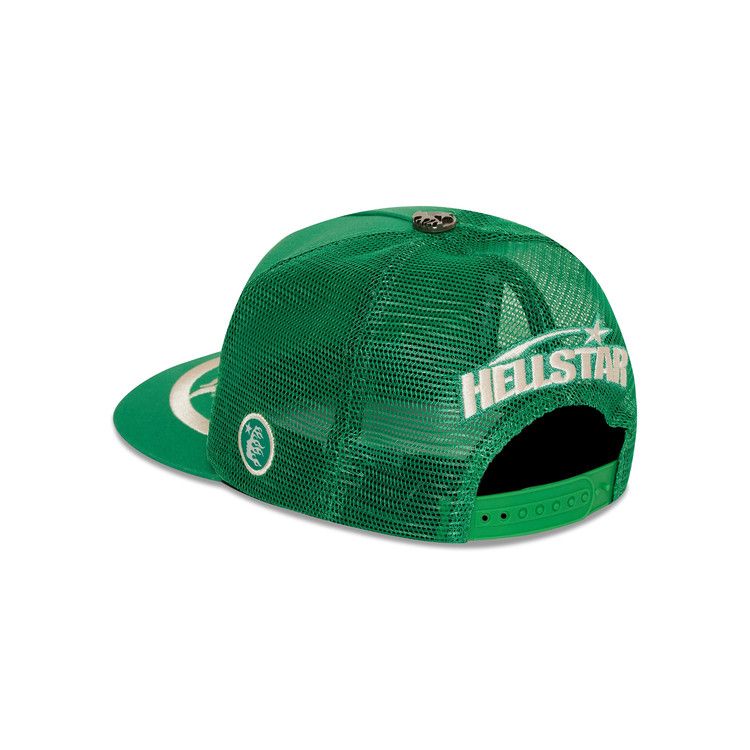 Buy Hellstar Big Logo Trucker Snapback Hat 'Green' - HS01HAT001