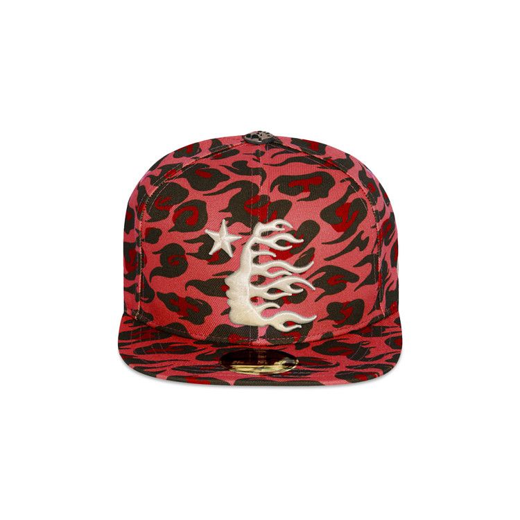 Buy Hellstar Cheetah Print Fitted Hat 'Red' - HSCH0962 RED