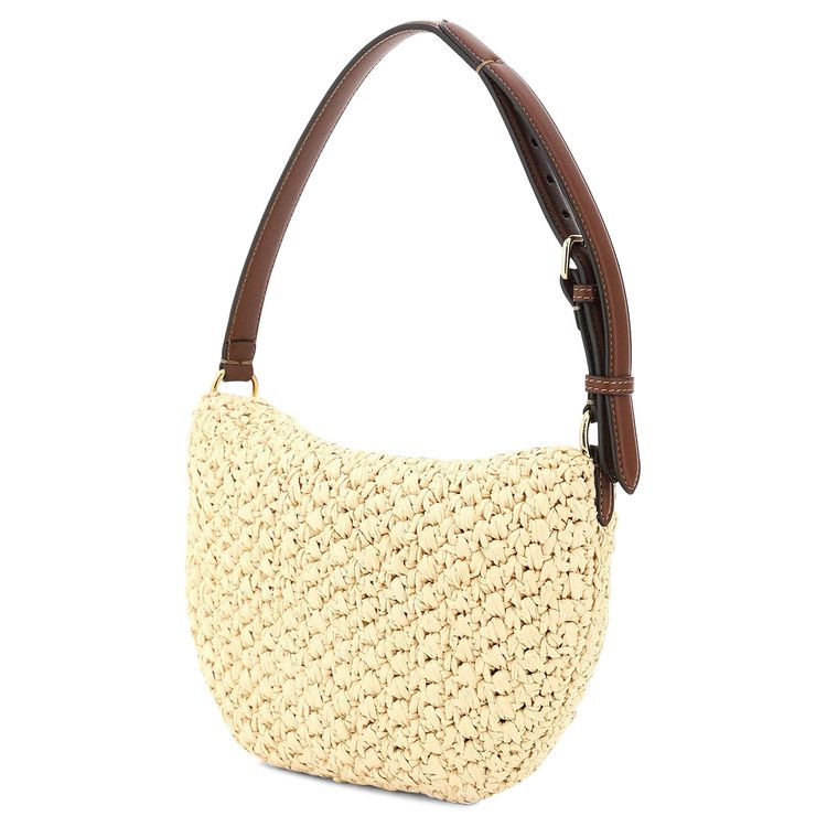 Fendi Croissant Small Crochet Bag Beige/Brown