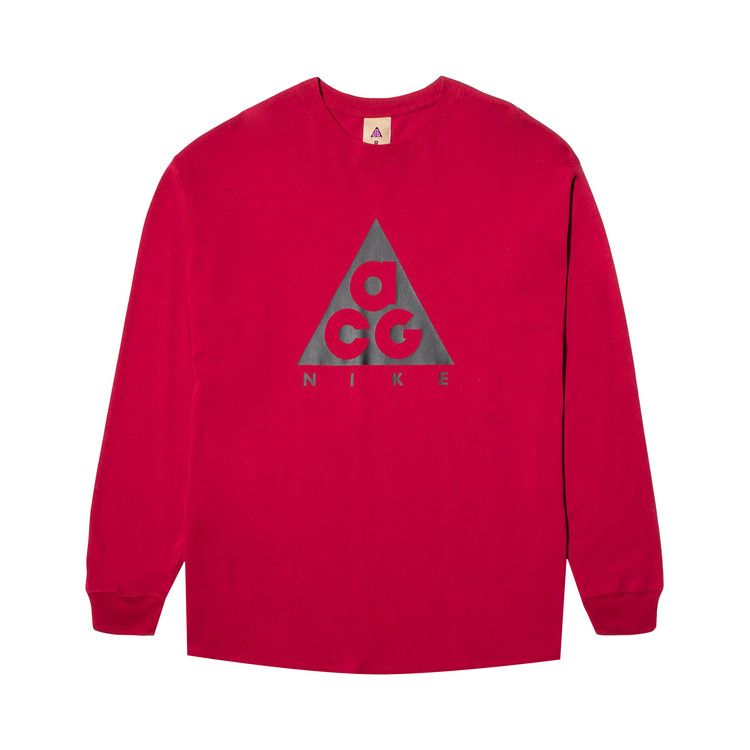 Nike Acg Long-Sleeve T-Shirt Noble Red/Black