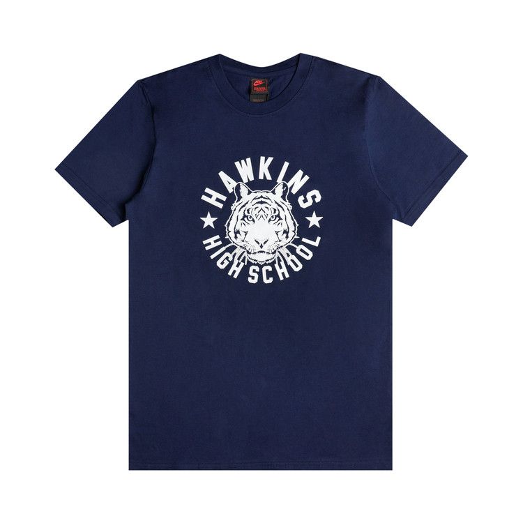 Nike X Stranger Things Hawkins High T-Shirt College Navy/Sail