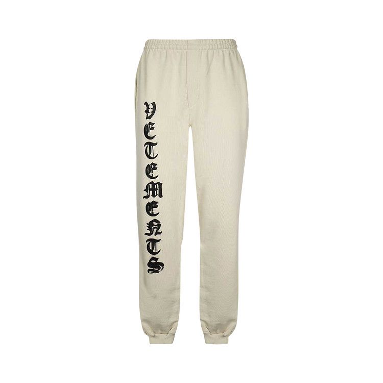 Buy Vetements Anarchy Logo Sweatpants 'Off White/Black' - UA52PA270W OFF |  GOAT