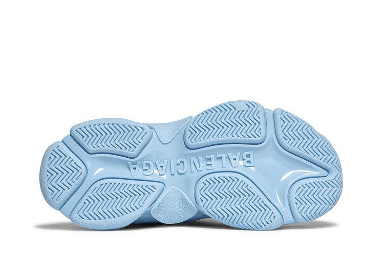 Balenciaga Wmns Triple S Sneaker 'Allover Logo - Light Blue'