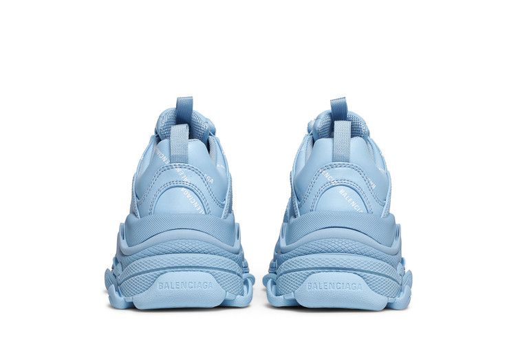 Balenciaga Wmns Triple S Sneaker 'Allover Logo - Light Blue'