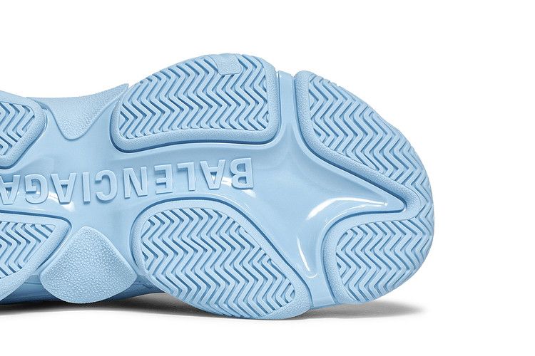 Balenciaga Wmns Triple S Sneaker 'Allover Logo - Light Blue'
