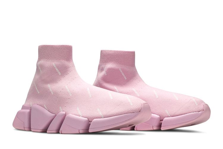Balenciaga Wmns Speed 2.0 Sneaker 'Allover Logo - Soft Pink'