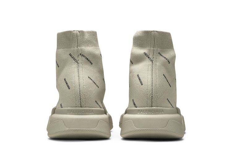 Balenciaga Speed 2.0 Sneaker Allover Logo - Sand