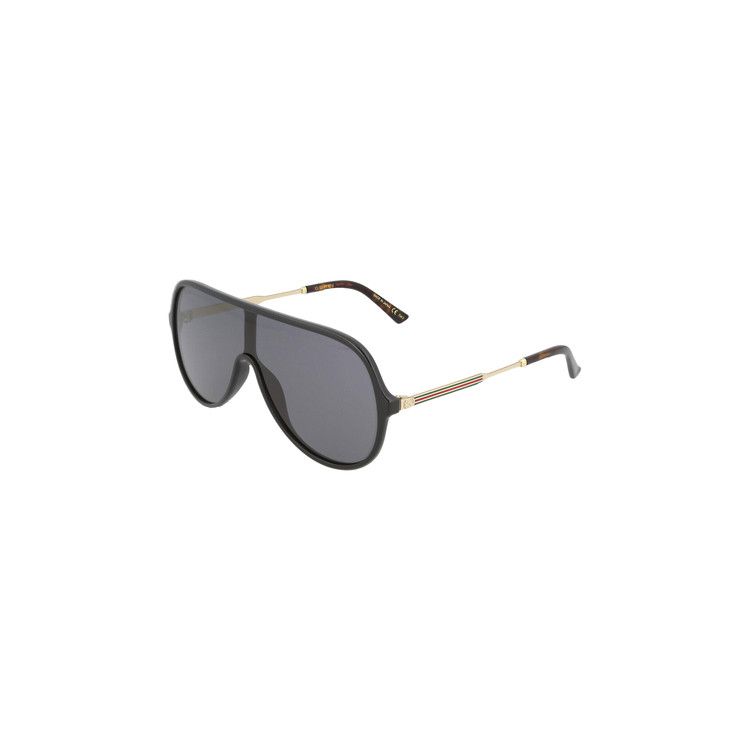 Gucci Aviator Sunglasses Shiny Black