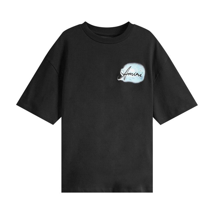 Amiri Airbrush Oversized Tee 'black'