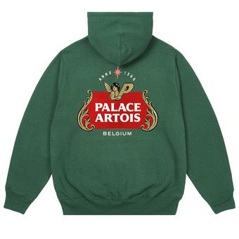 Buy Palace x Stella Artois Hood 'Bottle Green' - P26STHD003 | GOAT