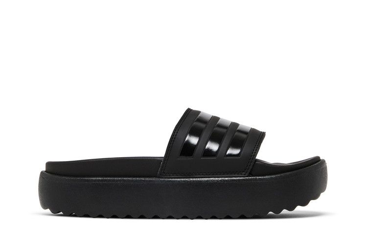 adidas Adilette Platform Slides Core Black (Women's) — foto 2