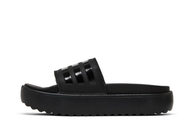 adidas Adilette Platform Slides Core Black (Women's) — foto 4