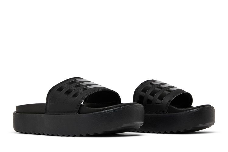 Adidas Wmns Adilette Platform Slide 'triple Black'