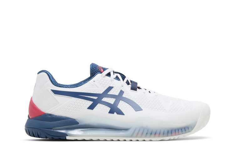 ASICS Gel Resolution 8 2E Wide 'White Mako Blue'