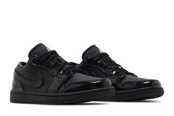 ★ナイキ★ 送関込 Air Jordan 1 Low Black Croc パテントレザー Nike Air Jordan 1 Low ”ブラック パテント” 22‐29cm 送関込
