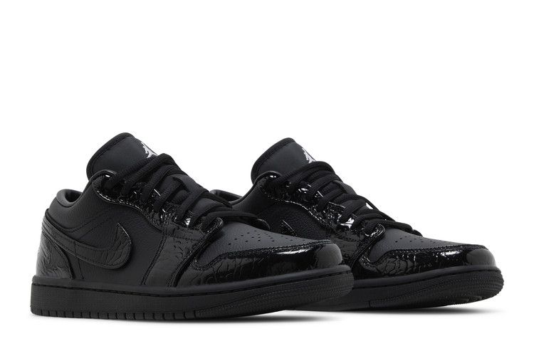 Wmns Air Jordan 1 Low SE 'black Croc'