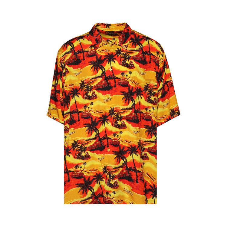 Balenciaga Short-Sleeve Minimal Shirt 'orange'