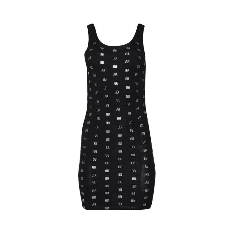 Balenciaga Uw Strass Tank Top Black/Silver