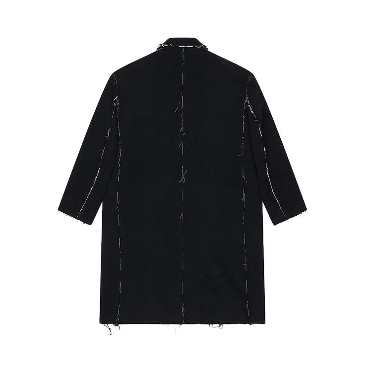 Balenciaga Double Face Check Coat Black/White