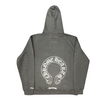 【Chrome Hearts】 Silver Glitter Hoodie Black Chrome Hearts Online Exclusive Hoodie 
