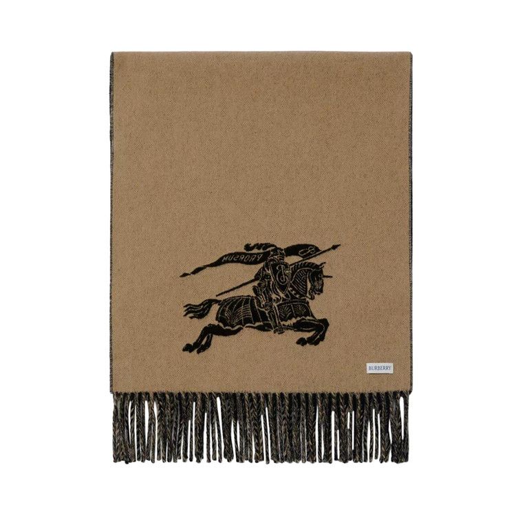 Burberry Cashmere Reversible Scarf Camel/Black