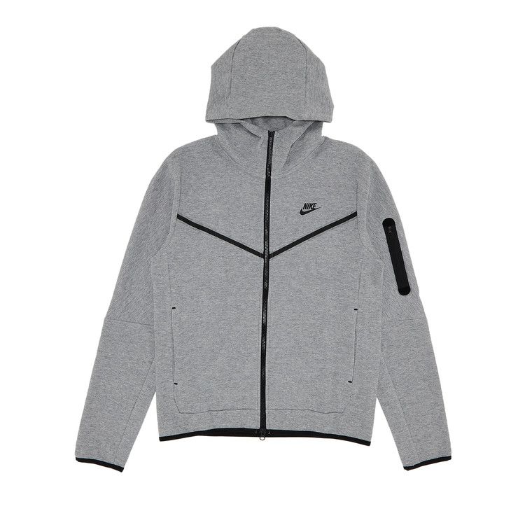 Nike Tech Fleece Full Zip Hoodie Heather Grey