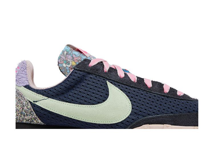 nike waffle racer midnight navy vapor green