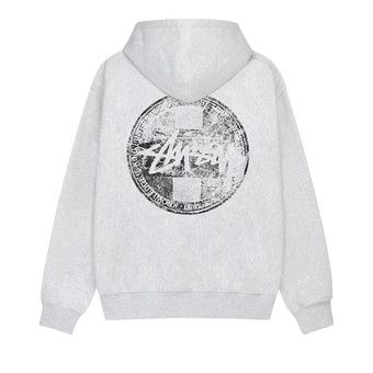 Buy Stussy Dot Stamp Hoodie 'Ash Heather' - 1925071 ASH | GOAT