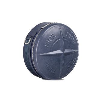 Buy Dior x Stone Island Round Bag 'Blue' - 1ESPO335WHT H888 | GOAT