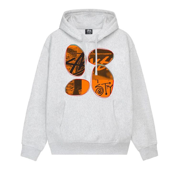 Stussy David Carson Vespa Hoodie Ash Heather