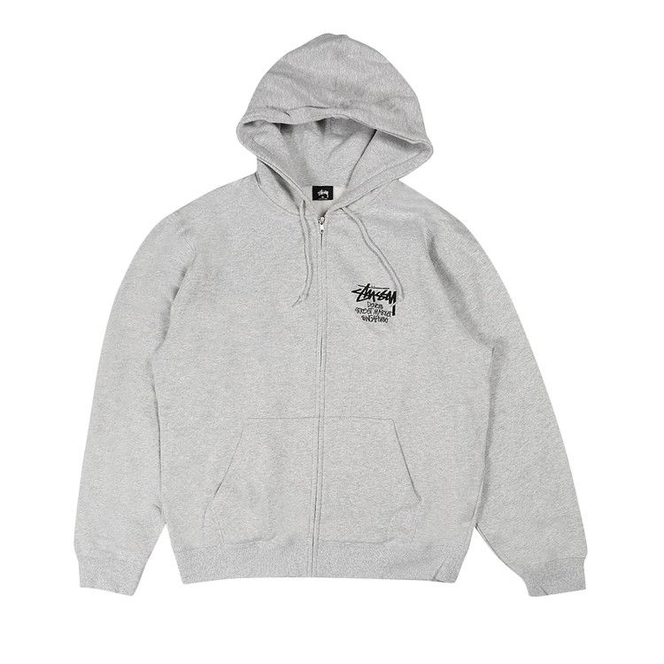 エス氏 Buy Stussy Stock DSM Singapore Zip Hoodie 'Ash Heather' - 3973628