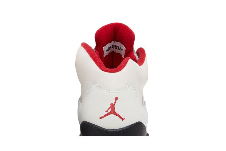 Air Jordan 5 RETRO Gs White Fire Red 2013