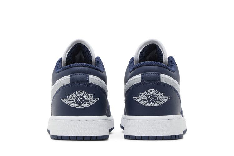 Air Jordan 1 Low Gs Midnight Navy Wolf Grey