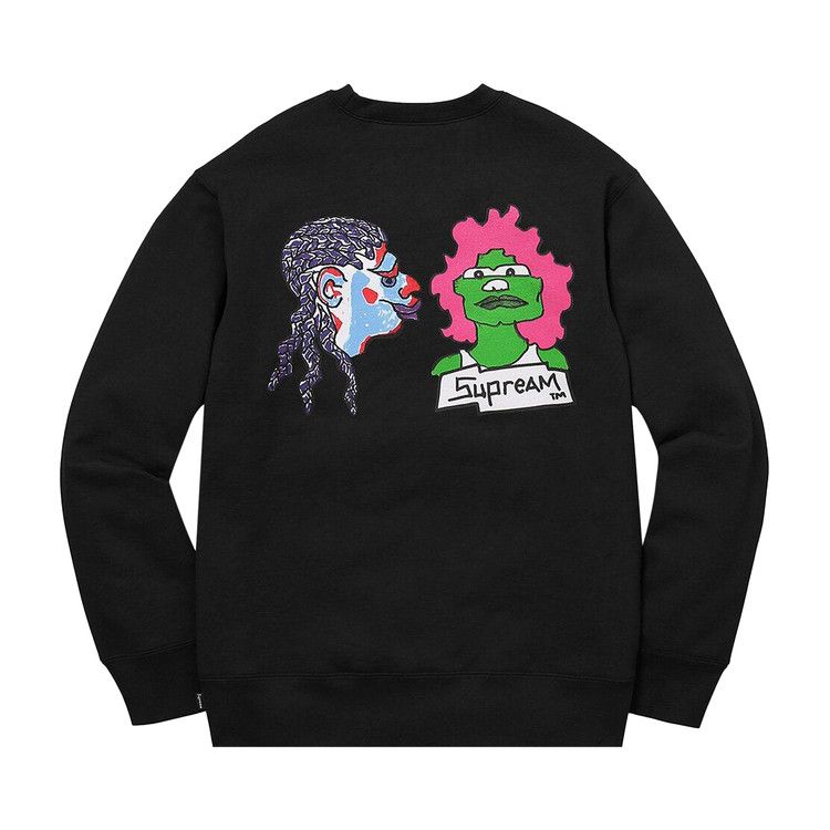 Buy Supreme Gonz Heads Crewneck 'Black' - FW17SW22 BLACK | GOAT AE