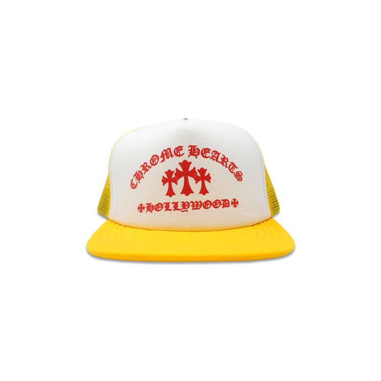 【人気/関税/送料込み】 Chrome Hearts King Taco Trucker Hat Y Chrome Hearts King Taco Trucker Hat Yellow/White/Red - US