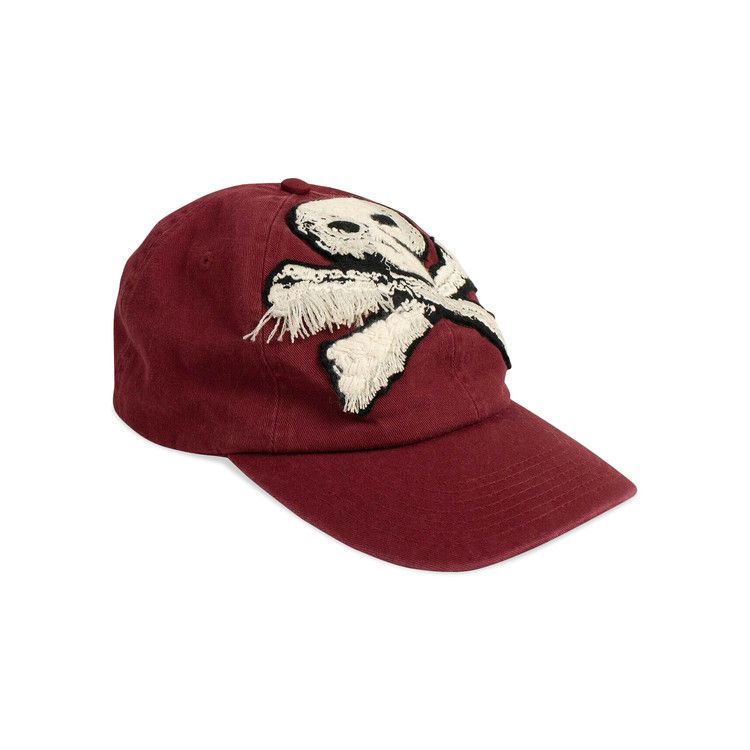Buy Palm Angels Skull Patch Baseball Cap 'Bordeaux Red