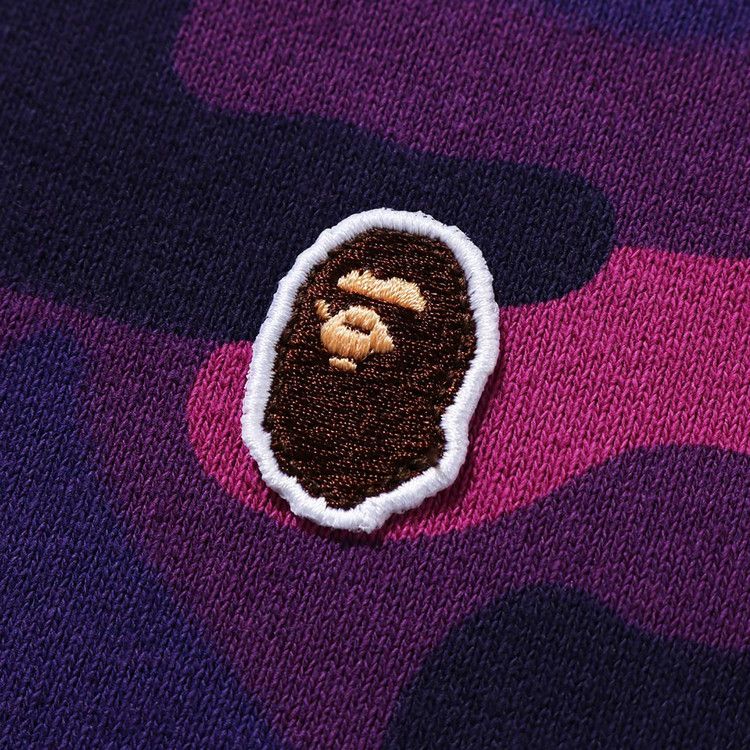 Bape Color Camo Ape Head One Point Full Zip Hoodie 'purple'