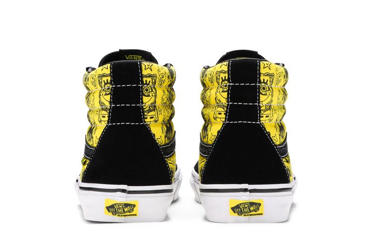Mike Gigliotti X Spongebob Squarepants X Vans Skate Sk8-Hi Black Yellow